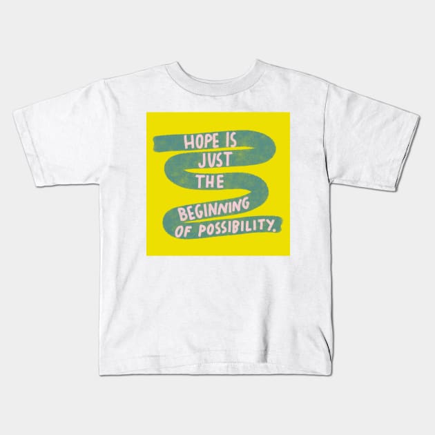 Hope Kids T-Shirt by barbsiegraphy